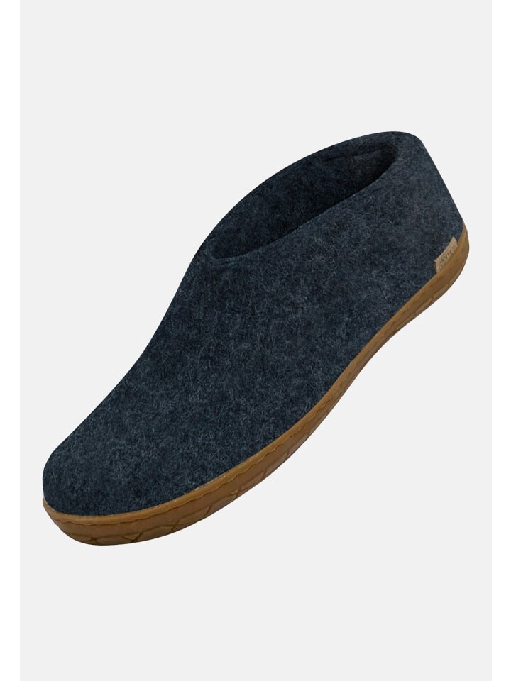 Тапочки glerups Hausschuh Naturkautschuksohle, цвет denim — фото 4
