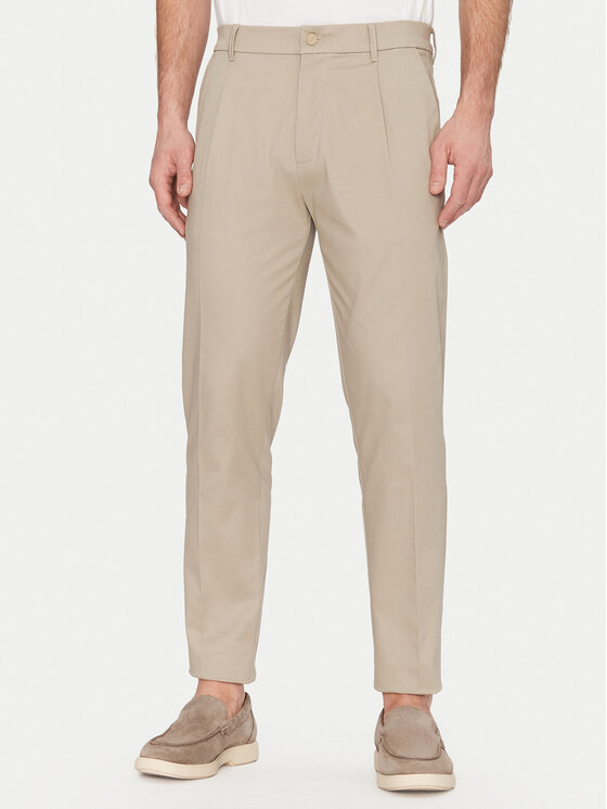 

Брюки чинос зауженного кроя K10K114104 Calvin Klein, бежевый