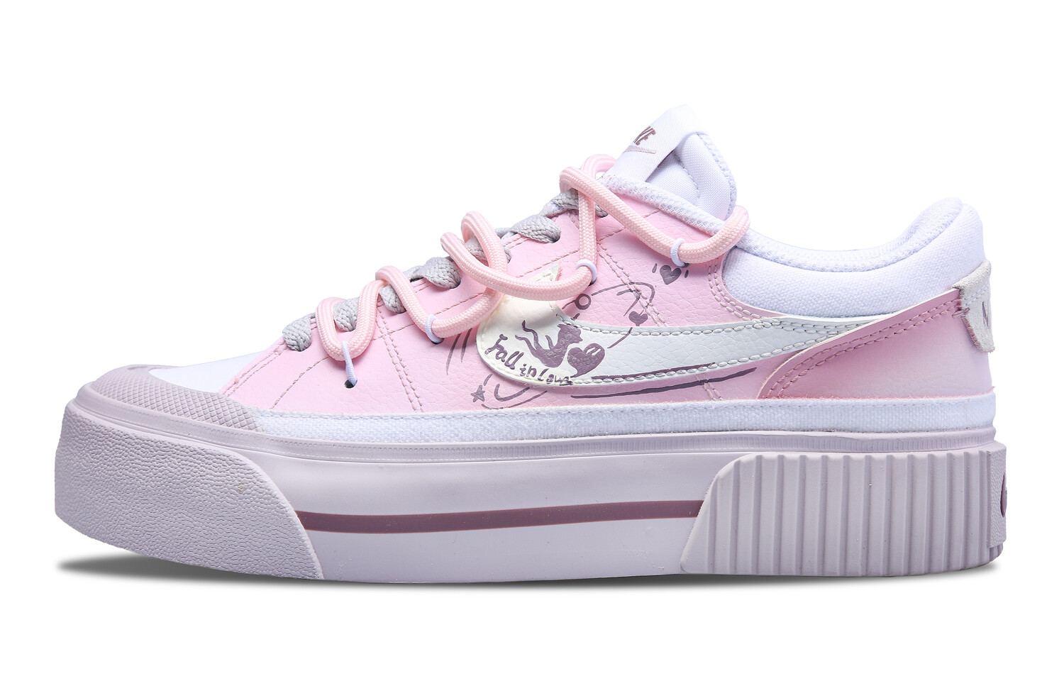

Кроссовки Nike Court Legacy Skateboarding Shoes Women's Low-top White, цвет Lotus Color