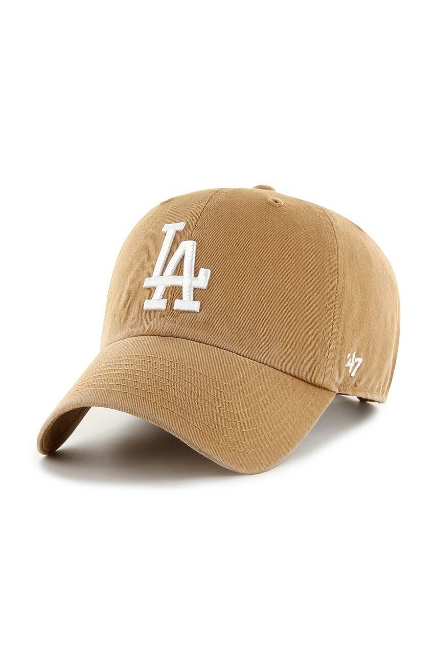 

Хлопковая бейсболка 47 бренда MLB Los Angeles Dodgers 47 Brand, бежевый