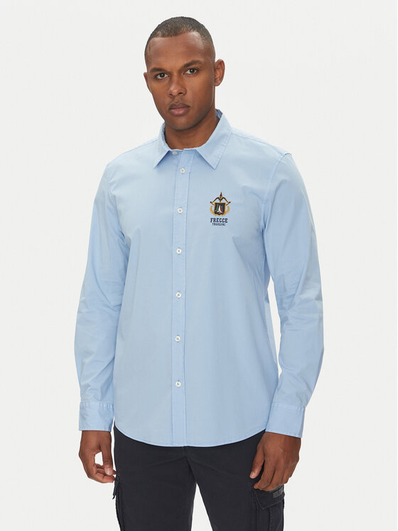 

Рубашка обычного кроя 251CA1261CT3288 Aeronautica Militare, голубой