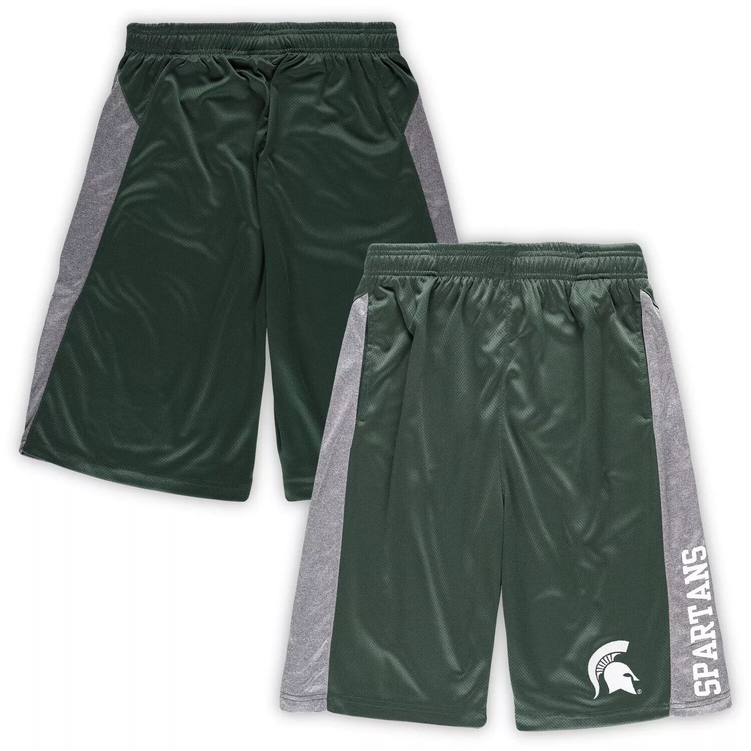 

Мужские зеленые фактурные шорты Michigan State Spartans Big & Tall