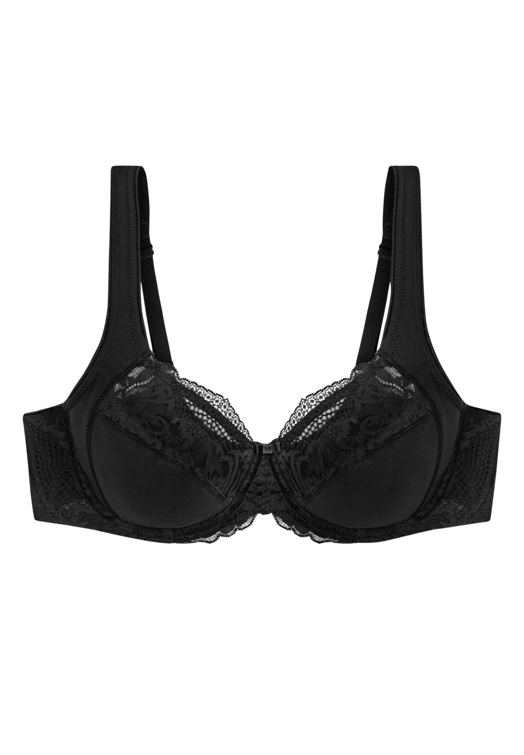 

Бюстгальтер с косточками Triumph Modern Lace + Cotton, черный