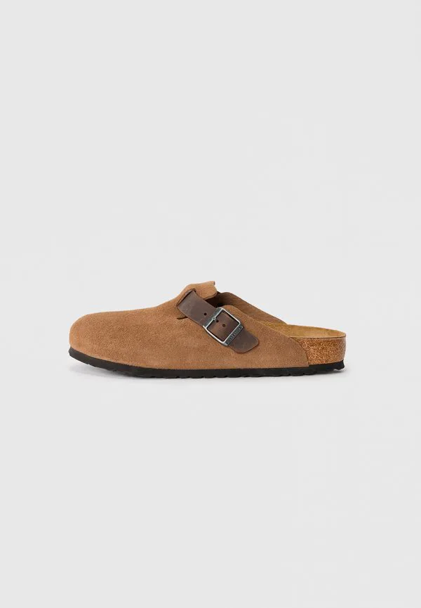 Бостонские мюли leve/leoi и обычные мюли Birkenstock, Dark Tea