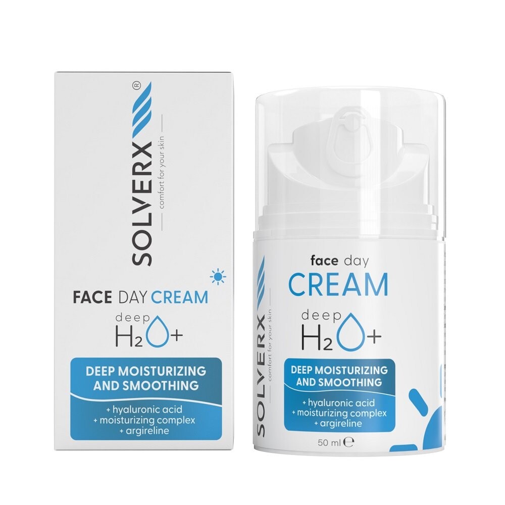 

SOLVERX Deep H2O+, Дневной крем, 50 мл