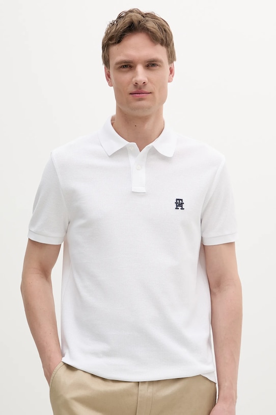 

Хлопковая поло Tommy Hilfiger, белый