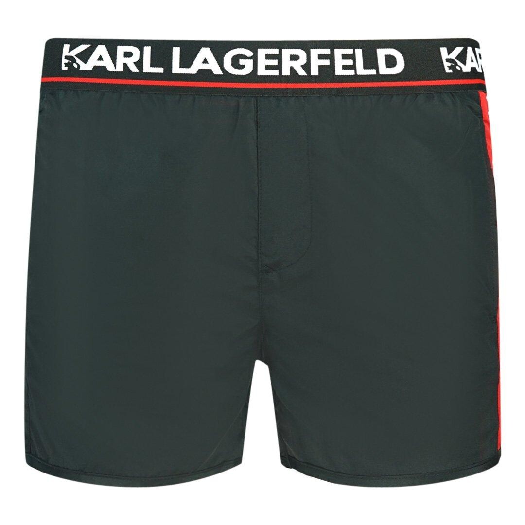 

Черные шорты для плавания с логотипом Karl Lagerfeld, черный