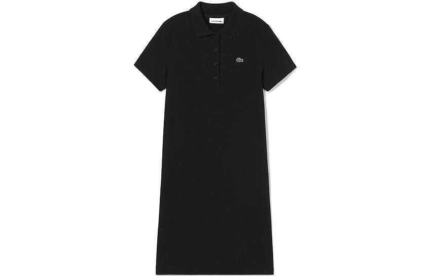 

LACOSTE Женское платье с короткими рукавами, цвет Black