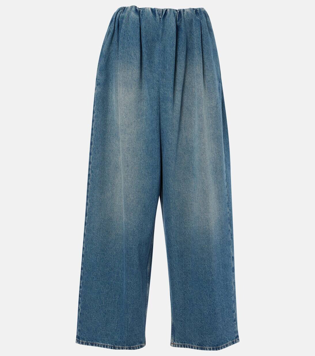 

Джинсы с широкими штанинами Mm6 Maison Margiela, синий