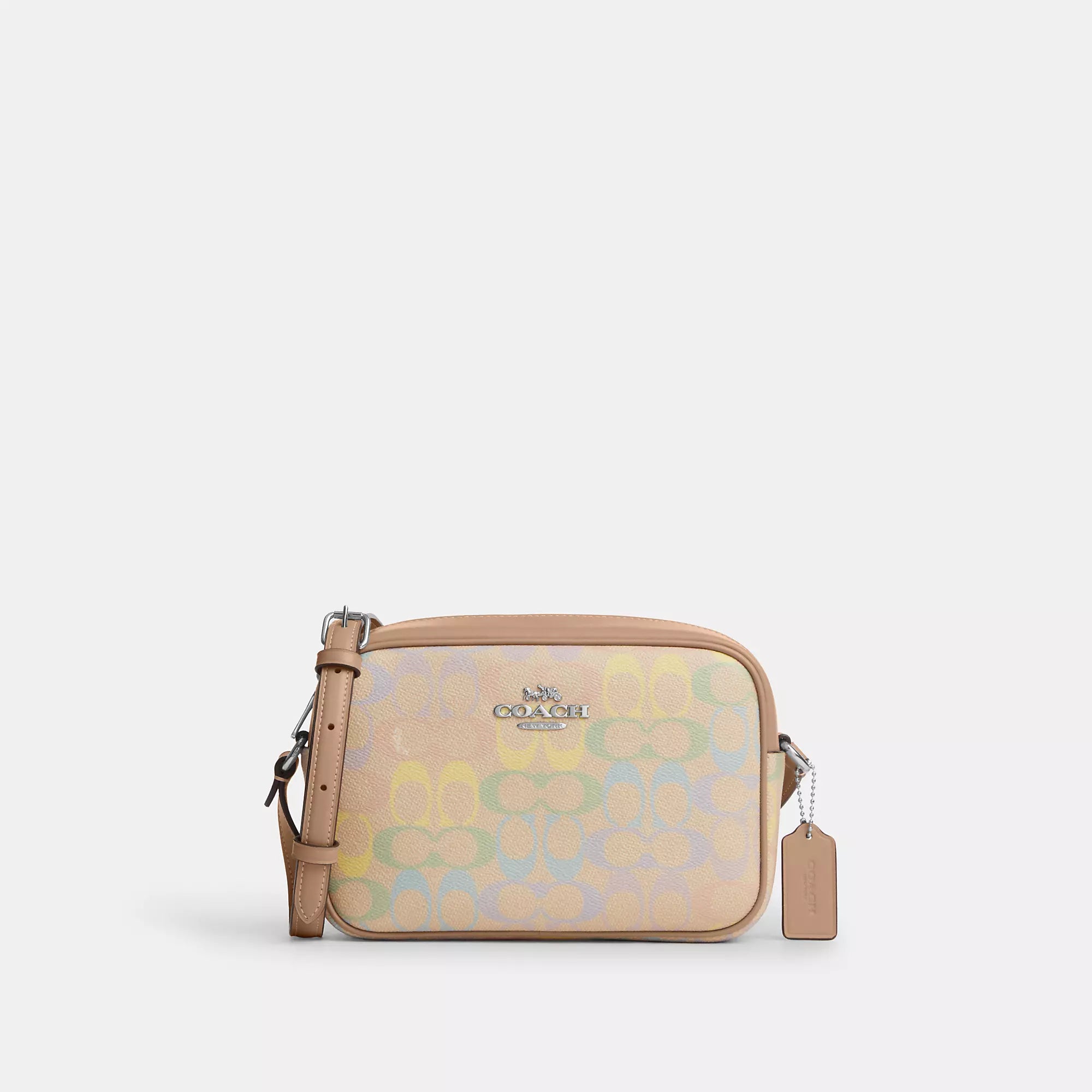 

Сумка для фотоаппарата Jamie от Coach Outlet, цвет Rainbow Signature Canvas