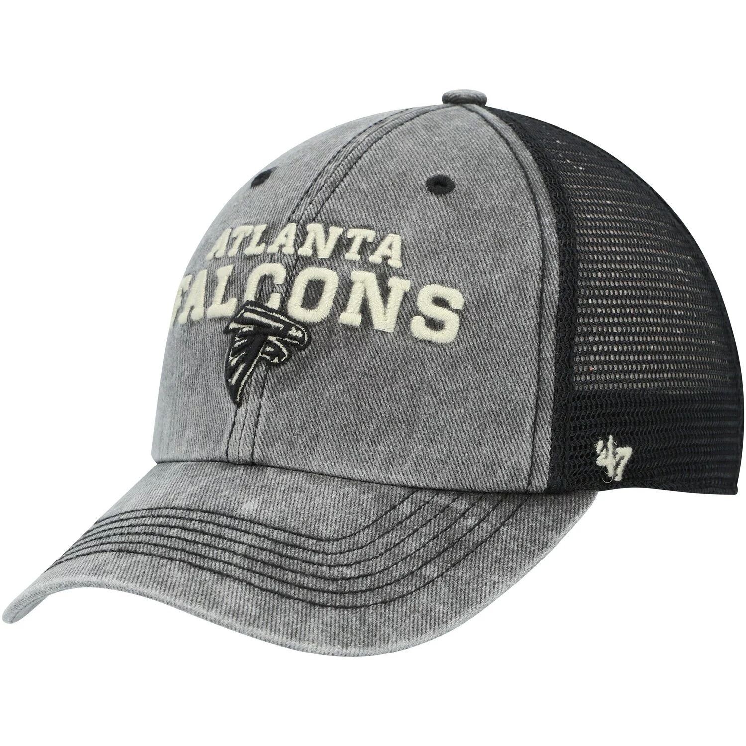 

Мужская кепка '47 Black Atlanta Falcons Drumlin Trucker Clean Up Snapback