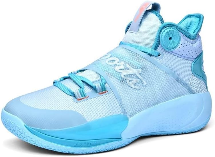 

Унисекс баскетбольные кроссовки, дышащие, легкие, с антискользящей и износостойкой подошвой, для спортивных тренировок и прогулок Generic, светло-голубой