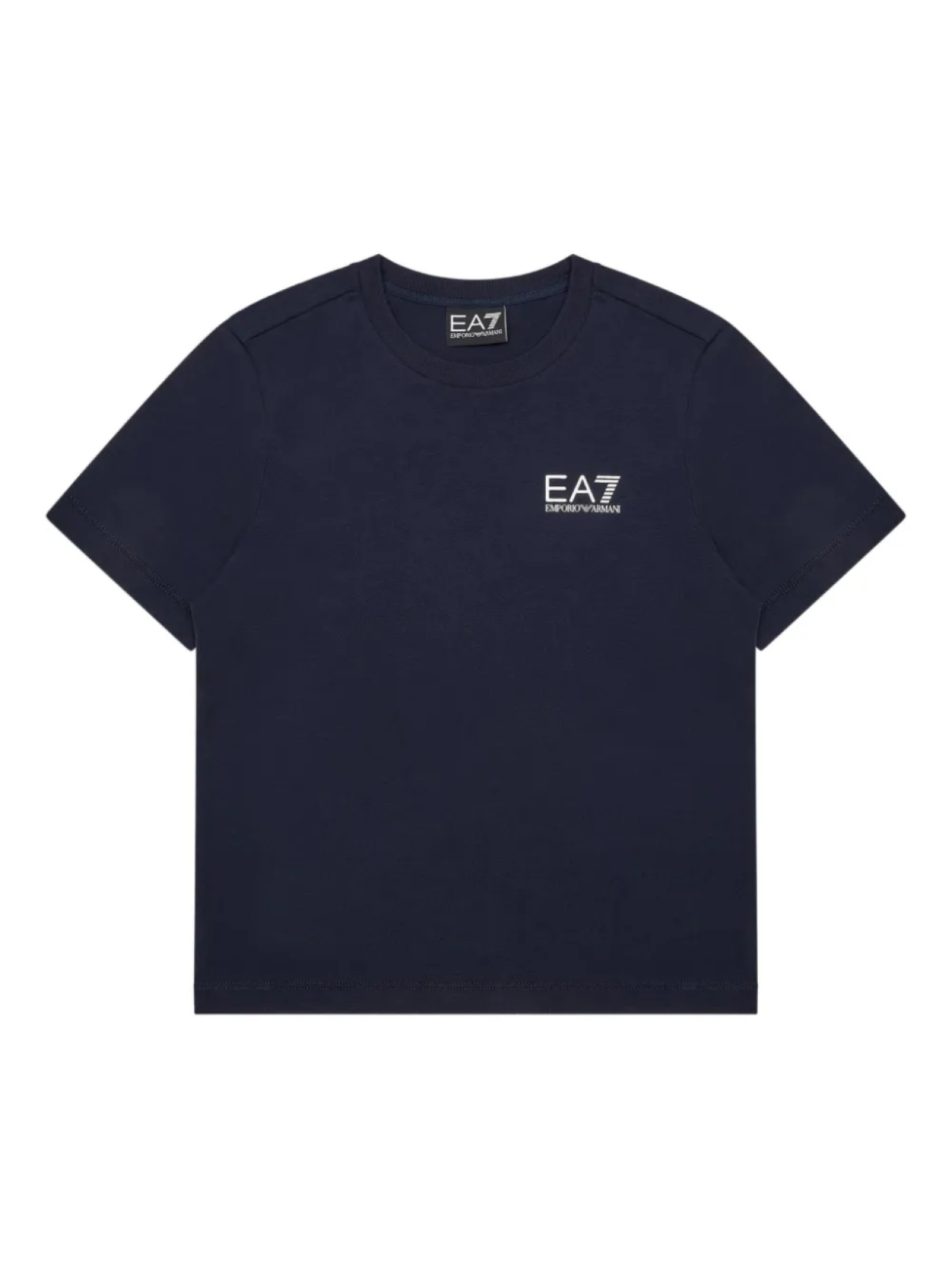 

Футболка с вышитым логотипом Emporio Armani Kids, синий