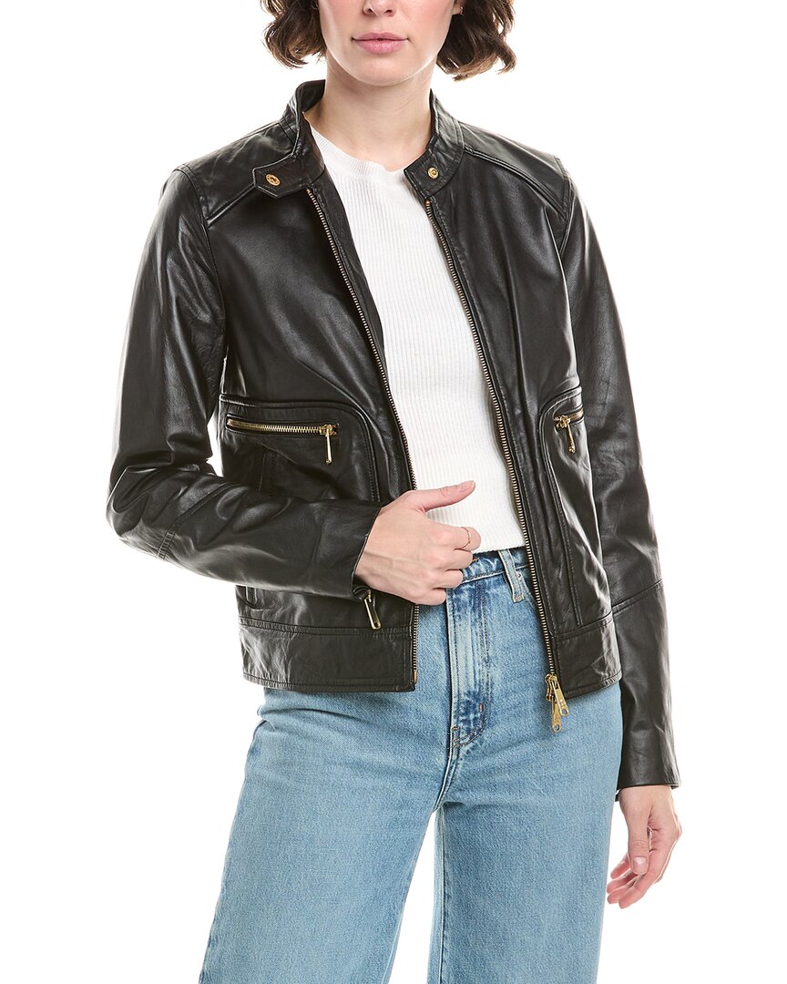 

Кожаная косуха Sam Edelman, черный