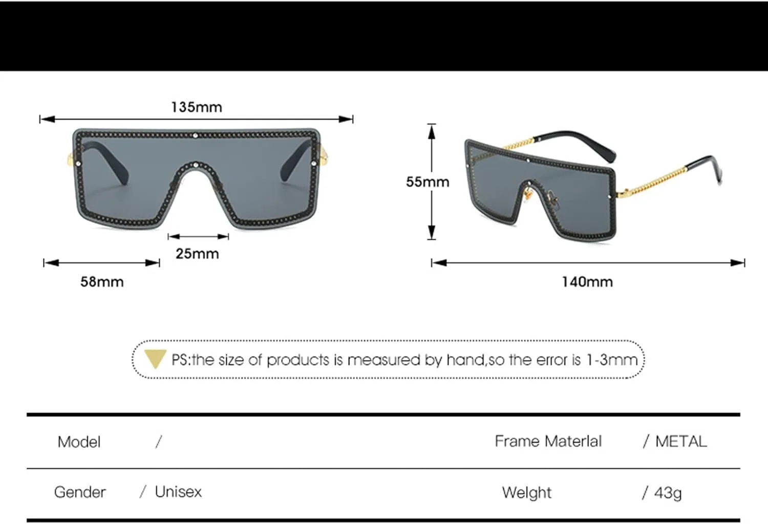 

Модные солнцезащитные очки в крупной оправе для мужчин и женщин, идеально подходящие для активного отдыха и занятий спортом (Цвет: G, Размер: Средний) GAOXIN, G