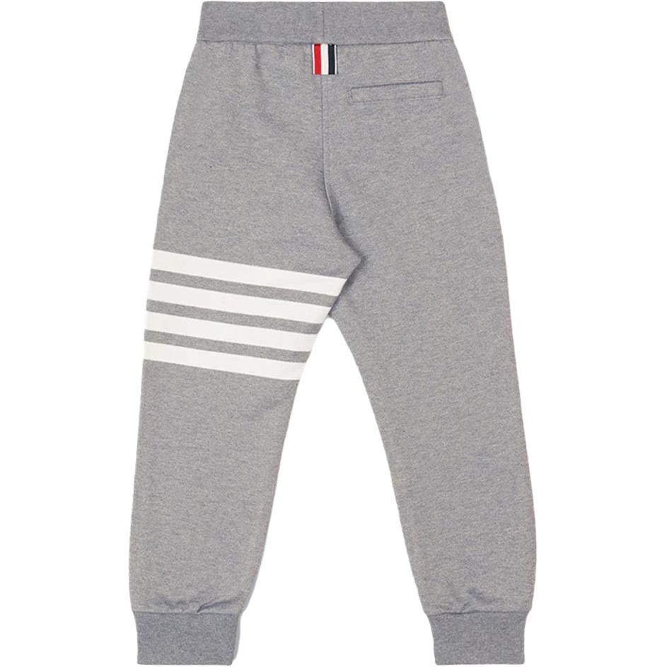 Детские · Вязаные спортивные штаны Gray THOM BROWNE, серый — фото 3