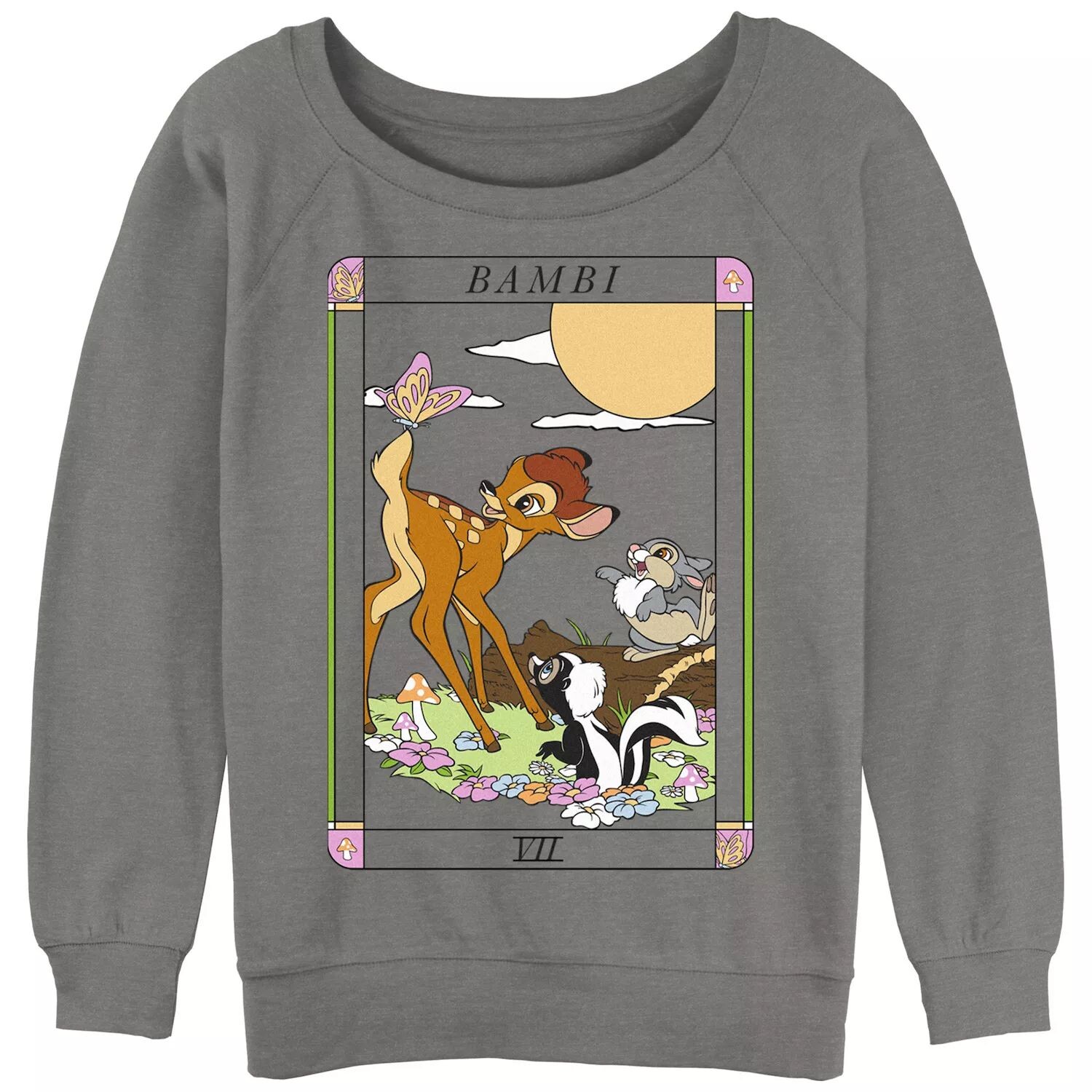 

Толстовка с напуском и рисунком Disney's Bambi Juniors Forest Animal Friends Tarot Card Disney