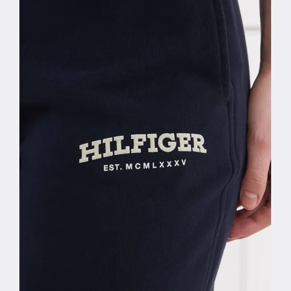 Спортивные брюки прямого кроя Reg Monotype из флока Tommy Hilfiger, синий — фото 3