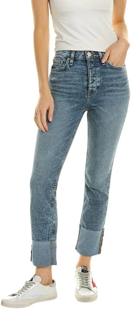 

HUDSON Jeans Holly High-Rise Straight Ankle в цвете Mineral Blue