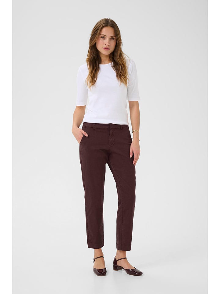 

Тканевые брюки Kaffe, коричневый