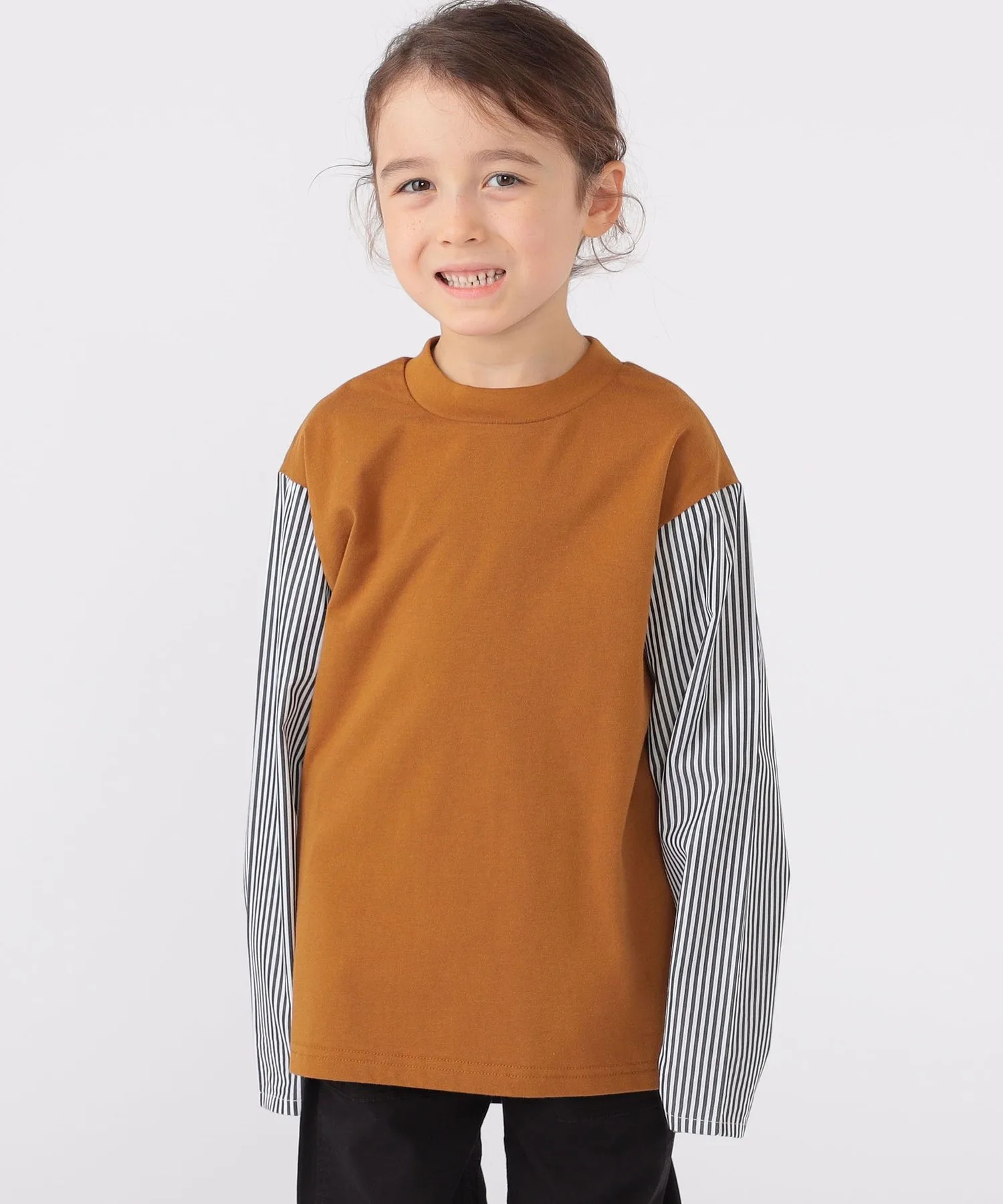 Детская футболка с принтом SHIPS Pattern Cut brown