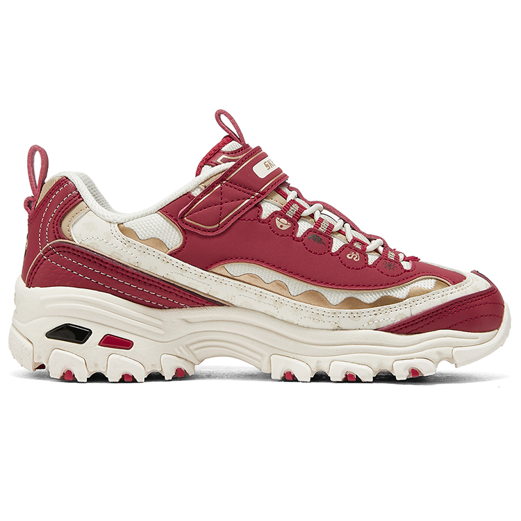 Низкие детские кроссовки для подростков Skechers, красный — фото 2