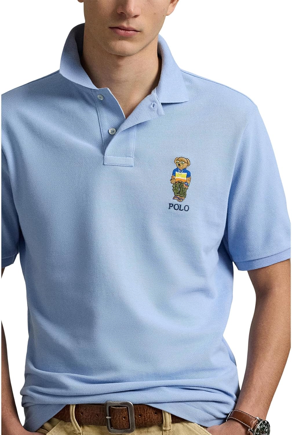 Кроссовки POLO RALPH LAUREN Men's Keaton, Sp25 Chmbry Blu Beach Shp Bear — фото 3