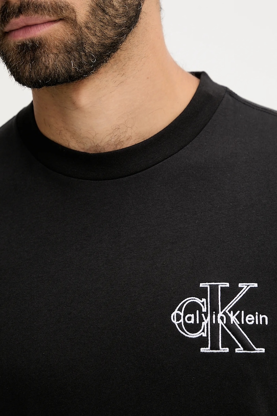 

Хлопковая футболка Calvin Klein Jeans, черный