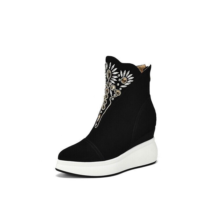 

Ботильоны женские Su Yanjiao, цвет Black Fleece-lined