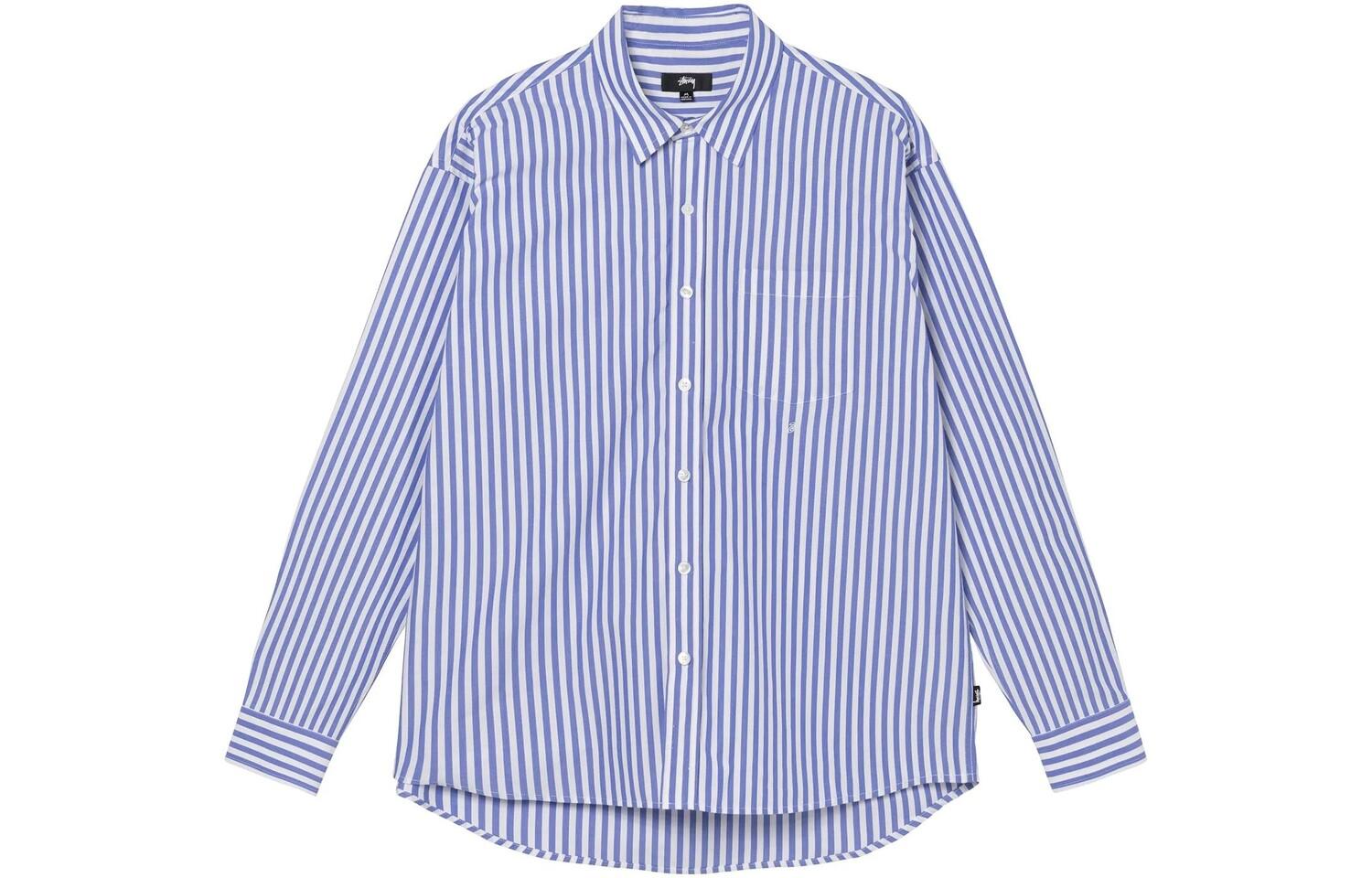 

Мужская рубашка Stussy, цвет Blue/White