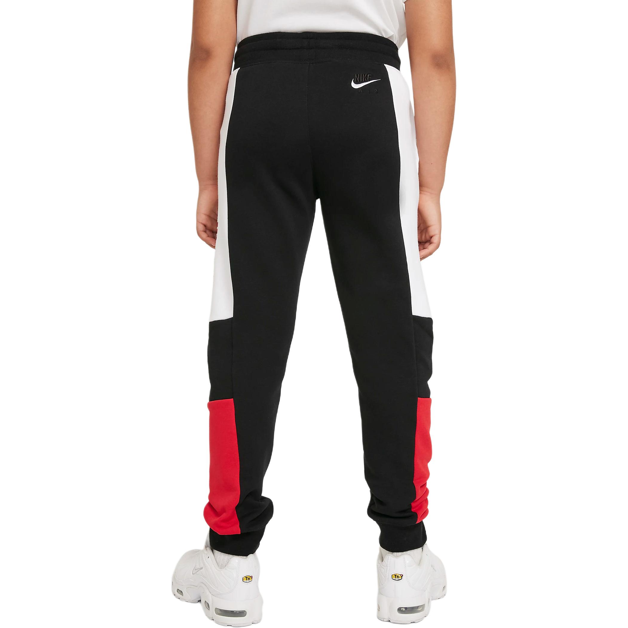 Nike Брюки Air Moderate Unisex для подростков черный/белый/University Red — фото 4