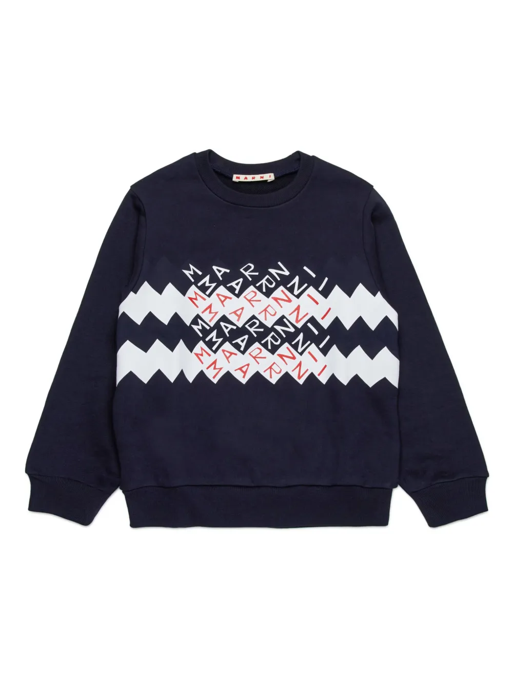

Толстовка с логотипом Marni Kids, синий