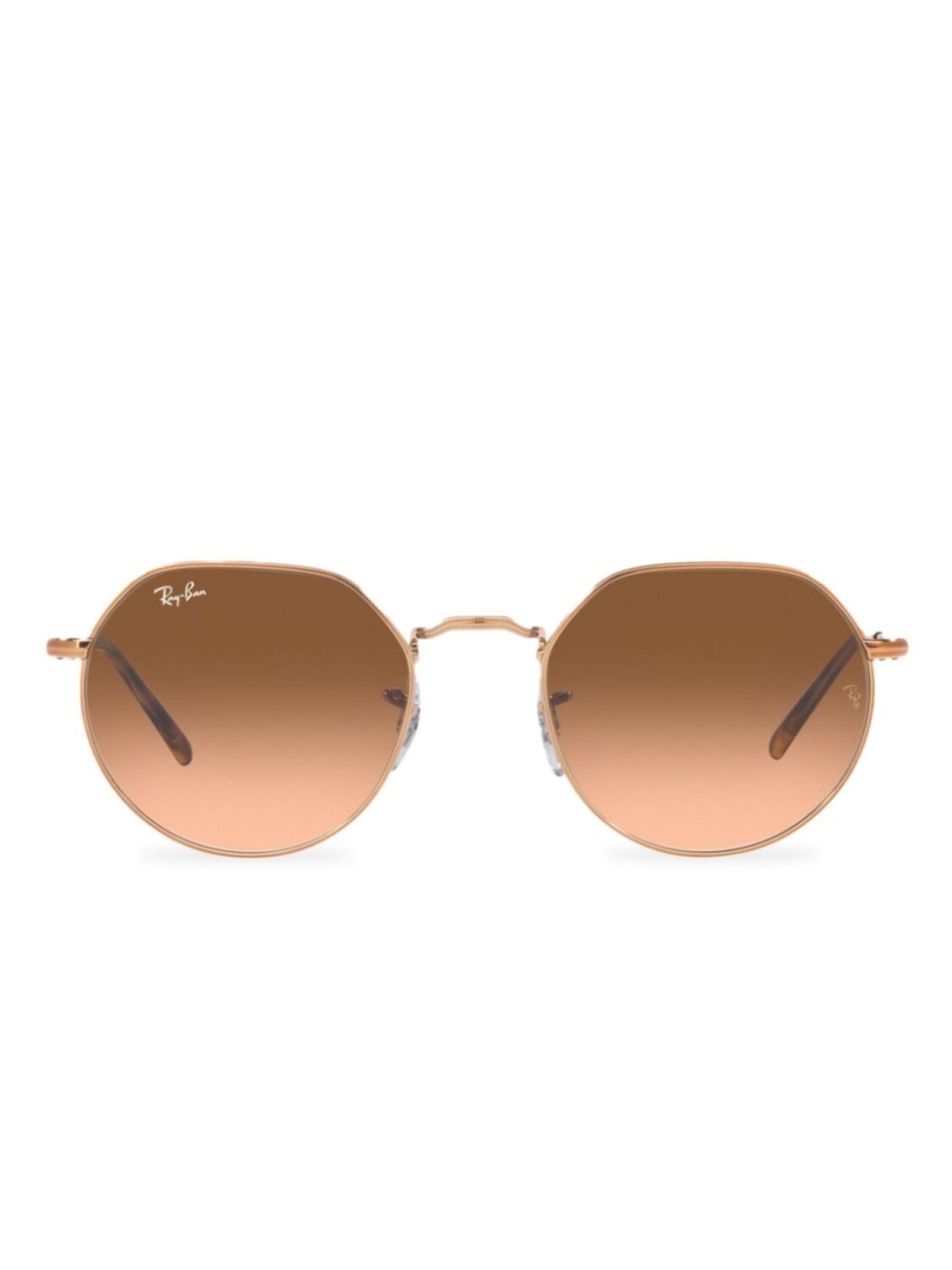 

Ray-Ban солнцезащитные очки 0RB3565 в круглой оправе, золотой