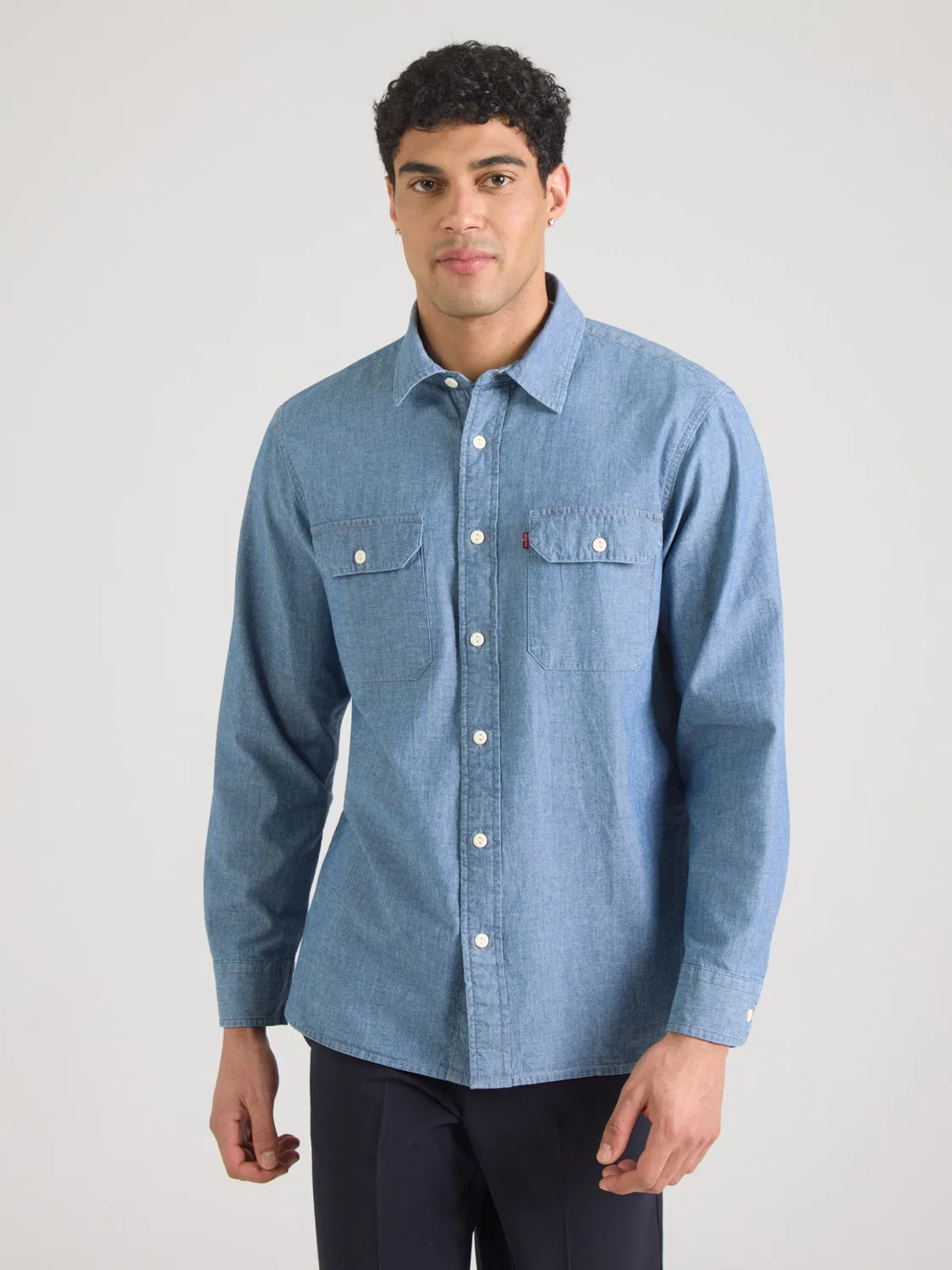 Рубашка на пуговицах стандартного кроя Levi'S , Mottled Blue — фото 2