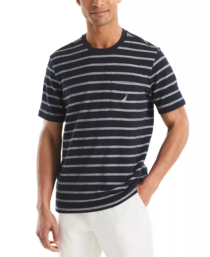 

Мужская футболка с полосками Crewneck Nautica, синий
