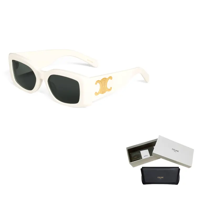 

CELINE Триумф Xl 01 солнцезащитные очки из ацетата, White