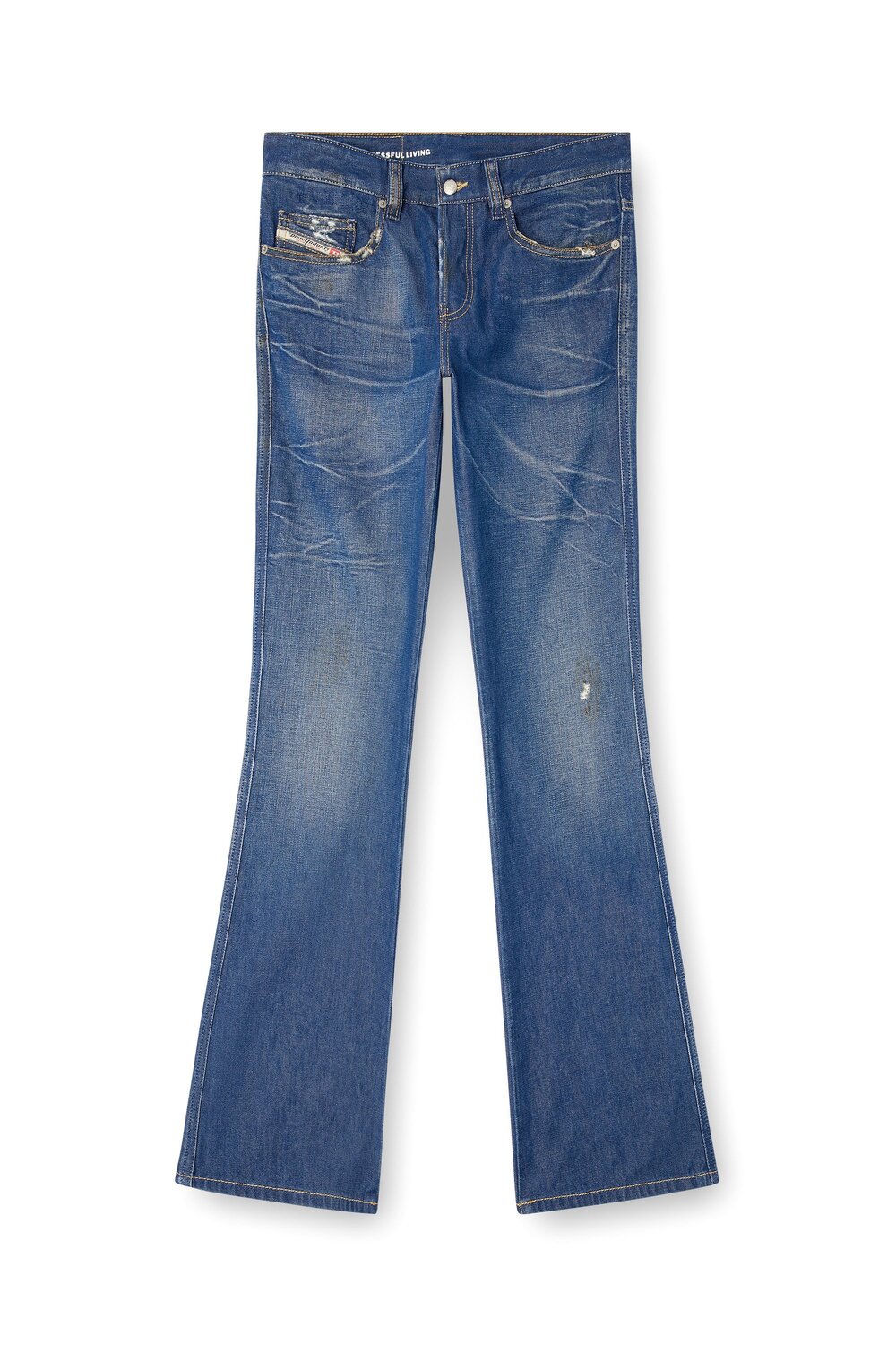 Мужские джинсы-клеш, модель D-BUCK, 1998 год, размер L.30. Diesel, Indigo Blue