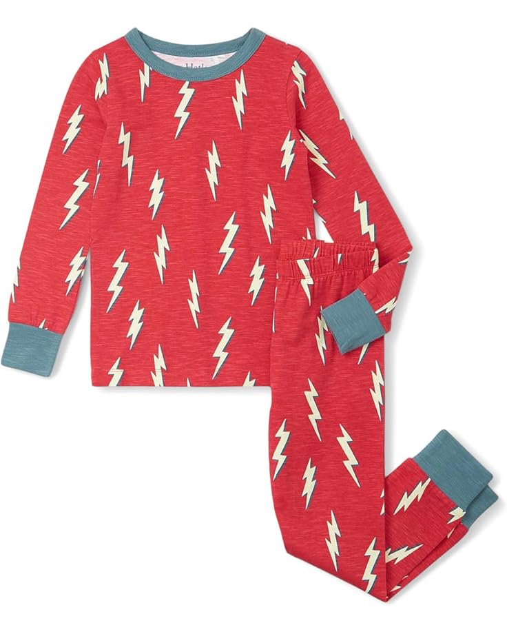 

Пижама Hatley Kids Cool Bolts Stretch Cotton Pajama Set, красный