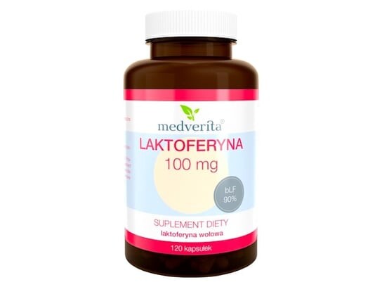 

Medverita, Витамины и минералы, Лактоферрин 100 мг, 120 капс.