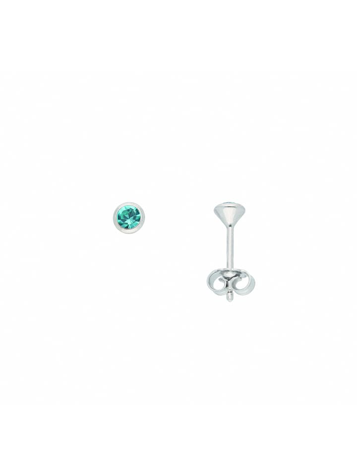 

Adeliás Женские серьги-гвоздики из серебра 925 пробы с кубическим цирконием Ø 3 мм, зеленого цвета