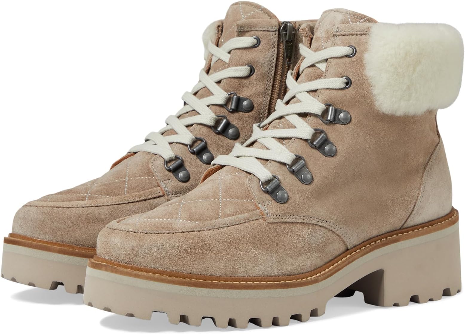 Ботинки Johnston & Murphy Emmalynn Quilted Hiker, серо-коричневый