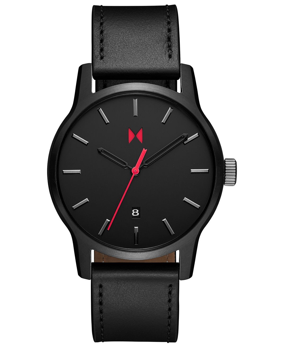 

Мужские часы Classic II с черным кожаным ремешком, 44 мм MVMT