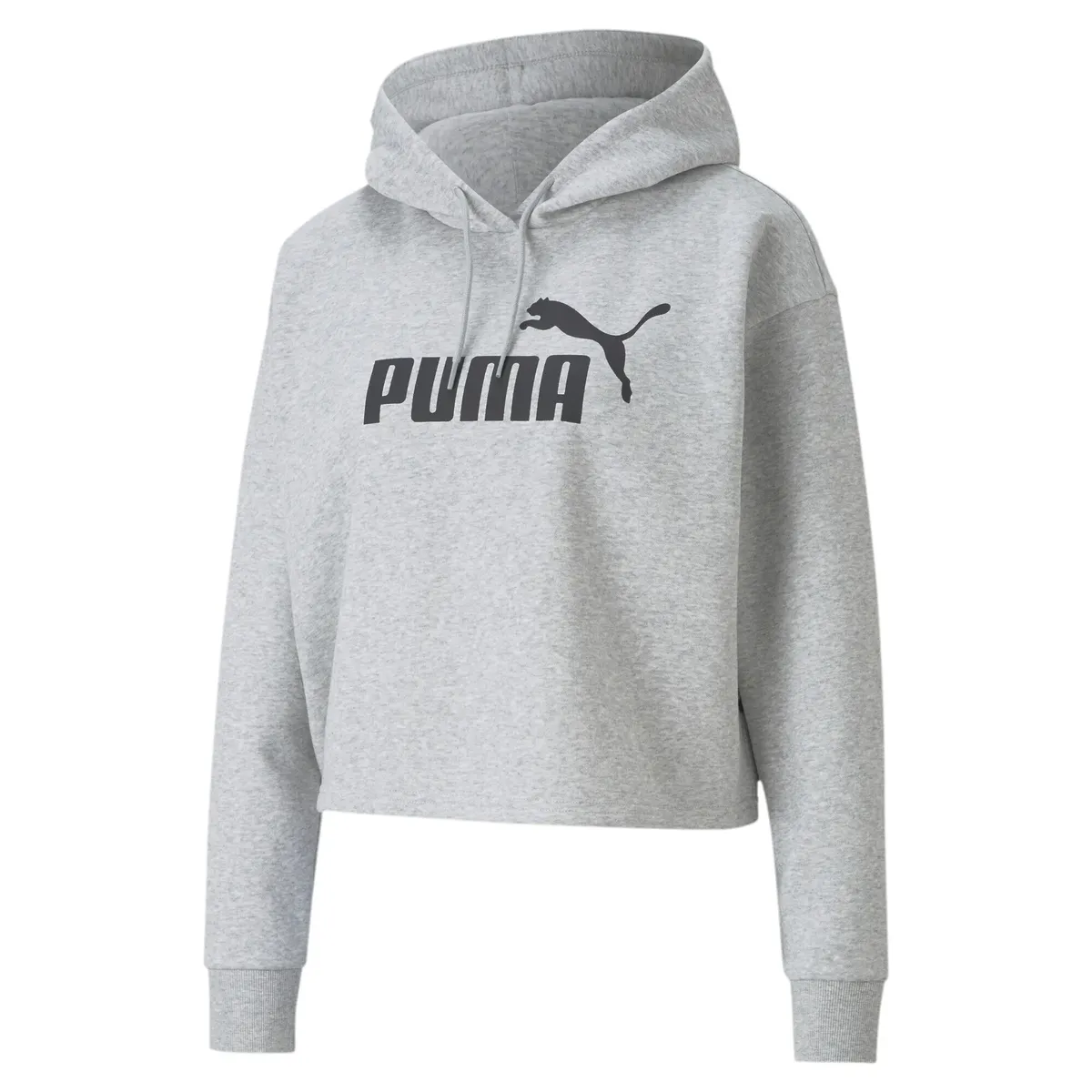 

Толстовка PUMA "Женская укороченная толстовка с логотипом Essentials", серый