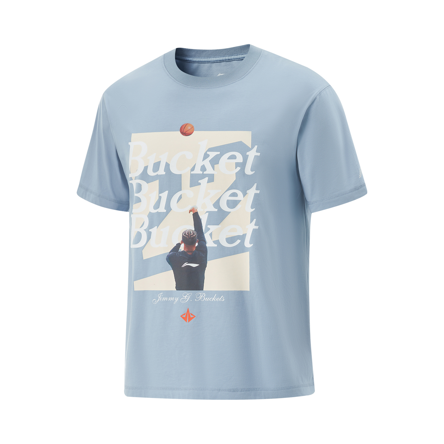 

LINING Футболка мужская Wild Gray Blue, Синий, LINING Футболка мужская Wild Gray Blue