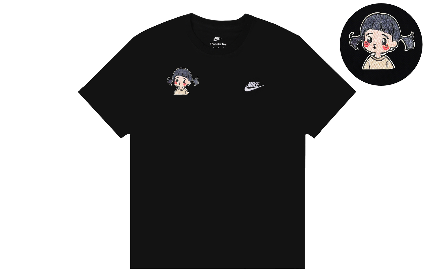 

Nike Футболка Swoosh мужская black