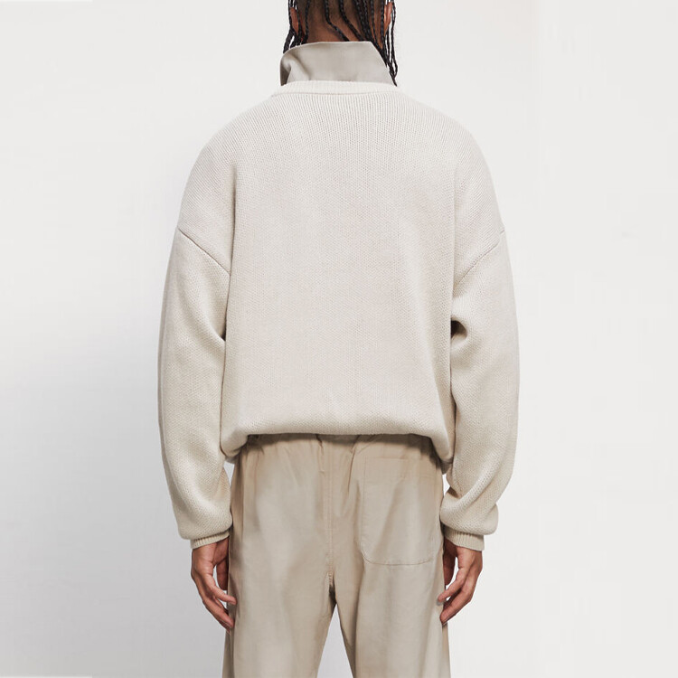 Осень-Зима 2020 Свитер Унисекс Мох Fear Of God Essentials, цвет Moss — фото 3