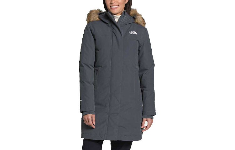 

Пуховик женский темно-серый The North Face