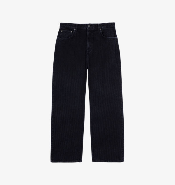 

Джинсы Brand-Patch мешковатого кроя из хлопка и вельвета The Kooples, черный