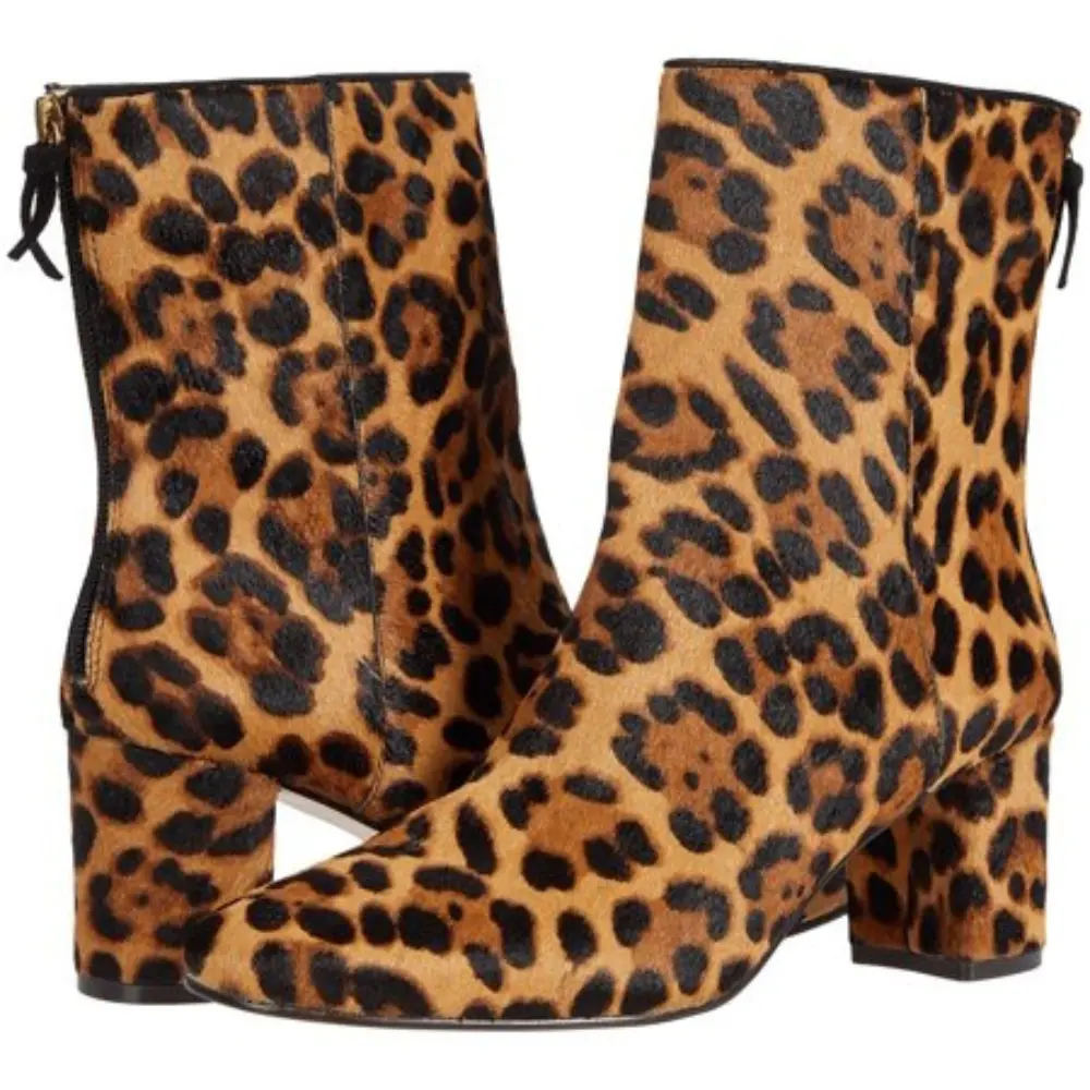 Женские ботильоны J.Crew Haircalf Minimal McKay Boots с леопардовым принтом JOBB918 — фото 4