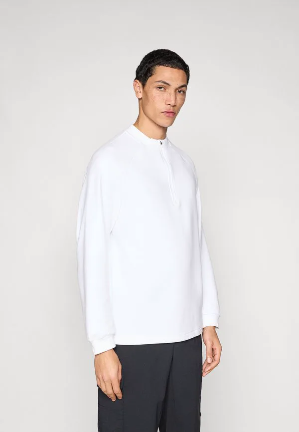 Флисовый джемпер par с молнией на половину длины Nike Golf, White/Black